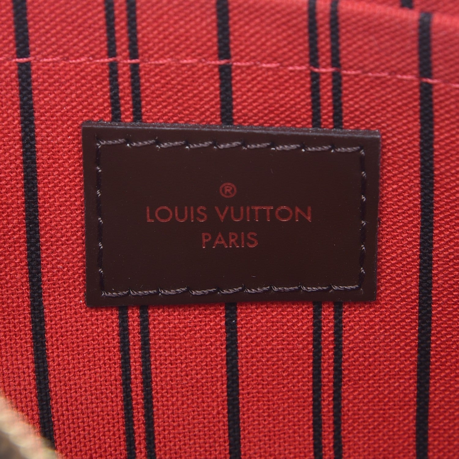Louis Vuitton Damier Ebene Neverfull MM GM Pochette 6 of 8