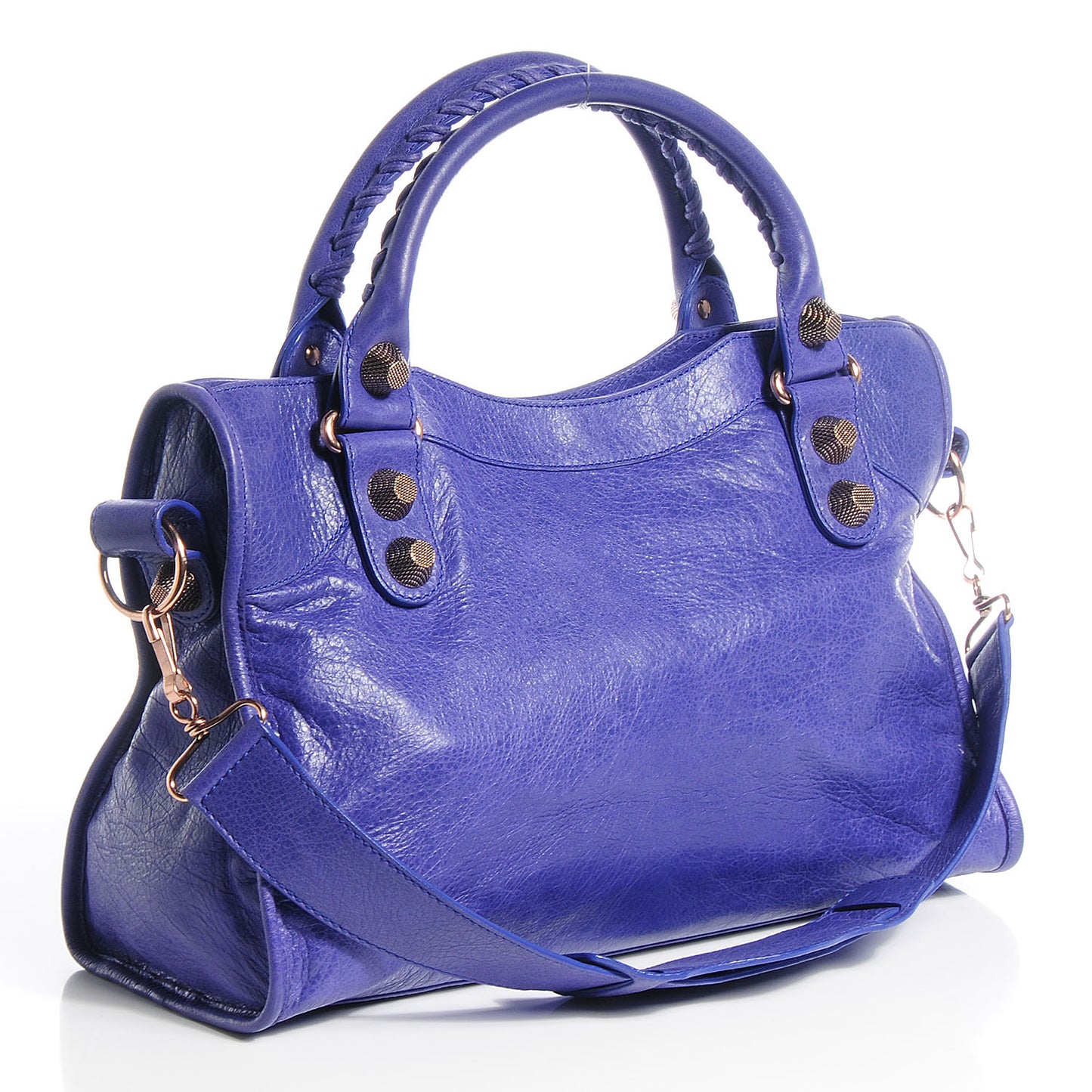 Agneau Giant 21 Rose Gold Hardware City Bleu Lavande
