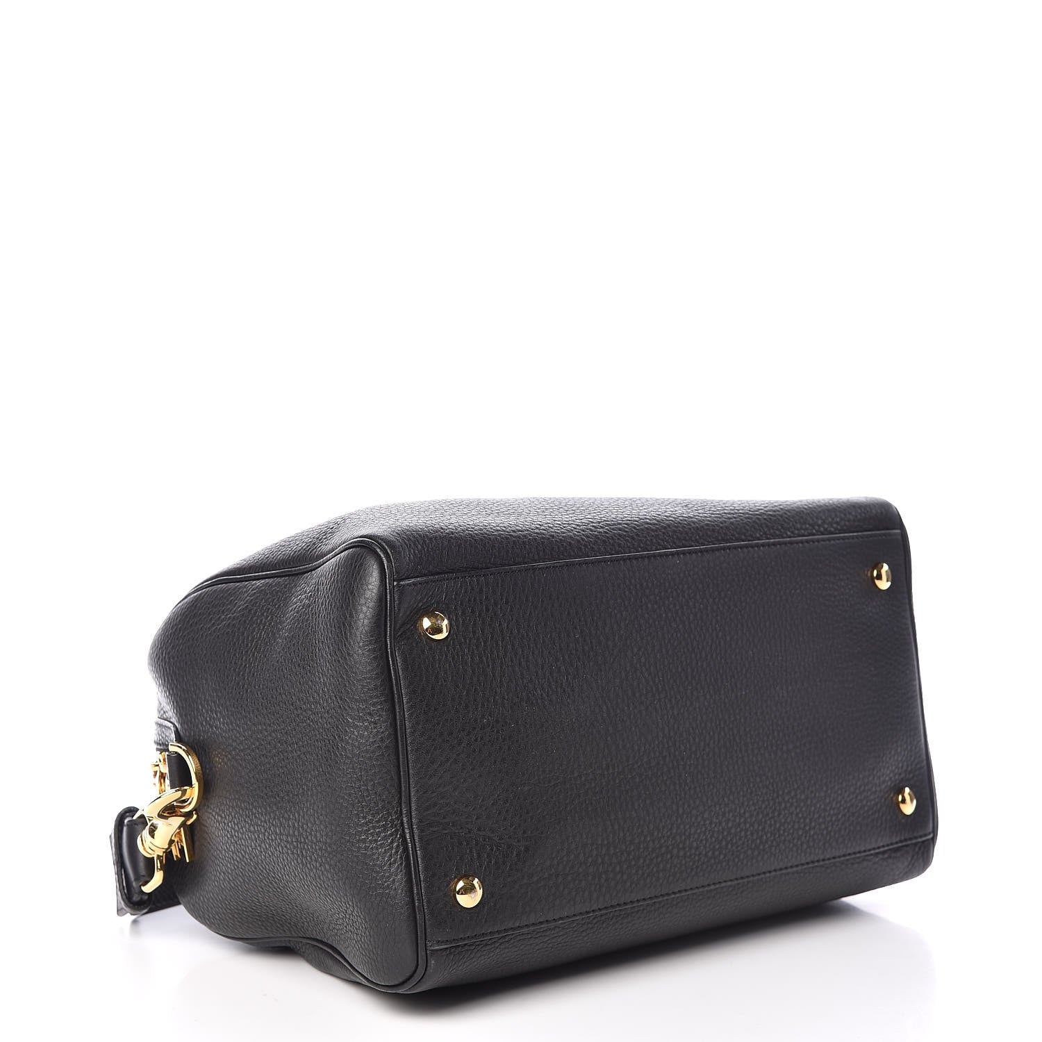 Versace Cervo Embossed Vitello Signature Duffle Bag Black 5 of 12
