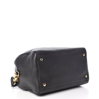 Versace Cervo Embossed Vitello Signature Duffle Bag Black 5 of 12