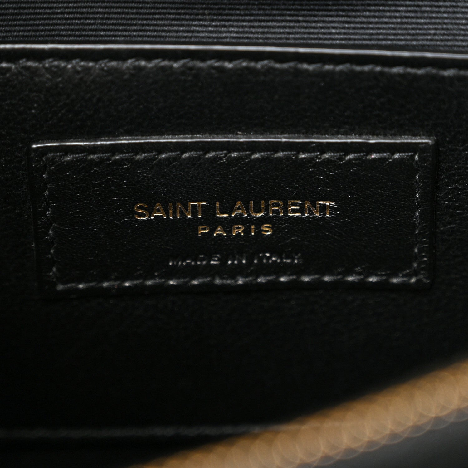 Saint Laurent Sheepskin Matelasse Chevron Monogram Medium College Bag Black 7 of 13