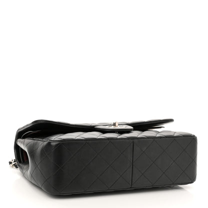 Chanel Lambskin Quilted Jumbo Double Flap Black 3 of 11