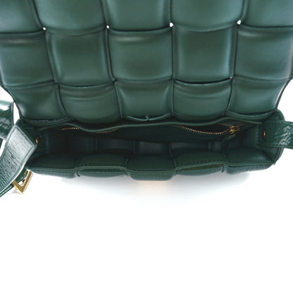 Bottega Veneta Textured Deerskin Maxi Intrecciato Padded Cassette Crossbody Bag Raintree 5 of 11