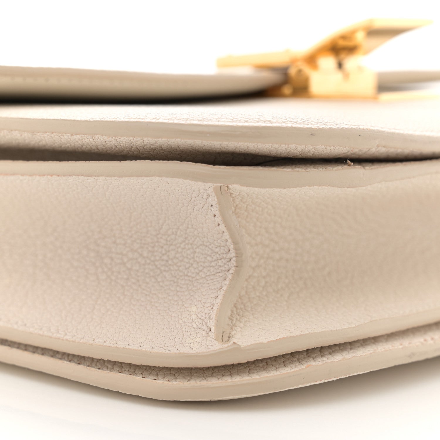 Celine Goatskin Medium Classic Box Flap Bag White 10 of 15