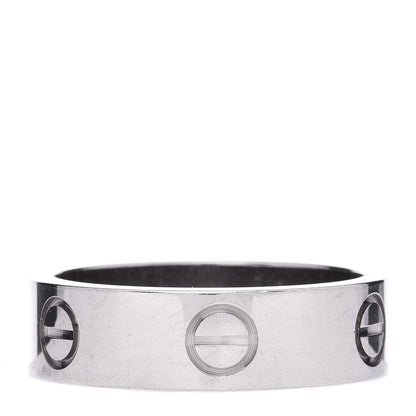 Cartier 18K White Gold 5.5mm LOVE Ring 54 6.75 3 of 6