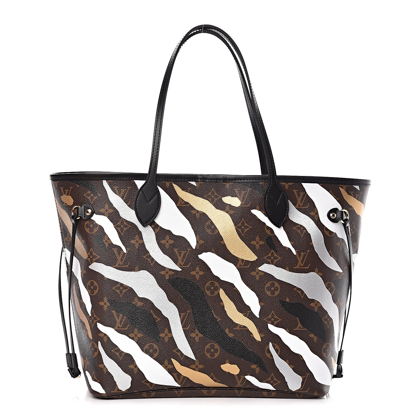 X LOL Monogram Neverfull MM Gold Silver