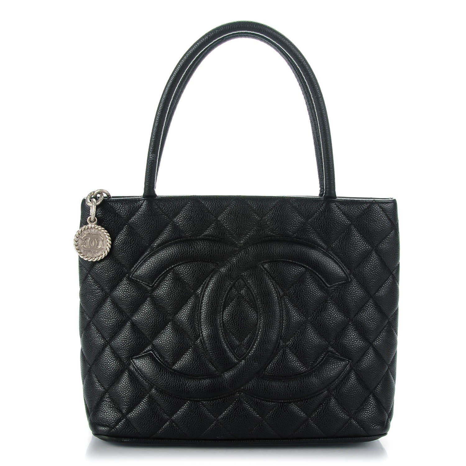 Chanel Caviar Quilted Medallion Tote Black 1 of 7
