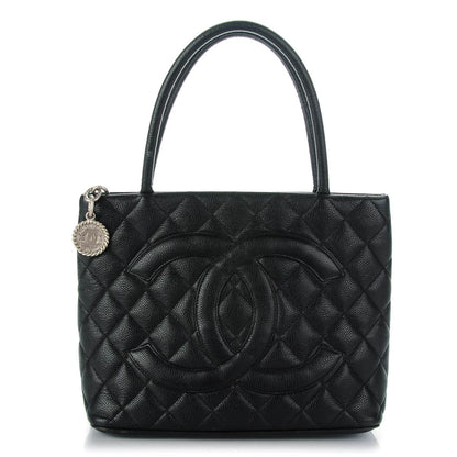 Chanel Caviar Quilted Medallion Tote Black 1 of 7