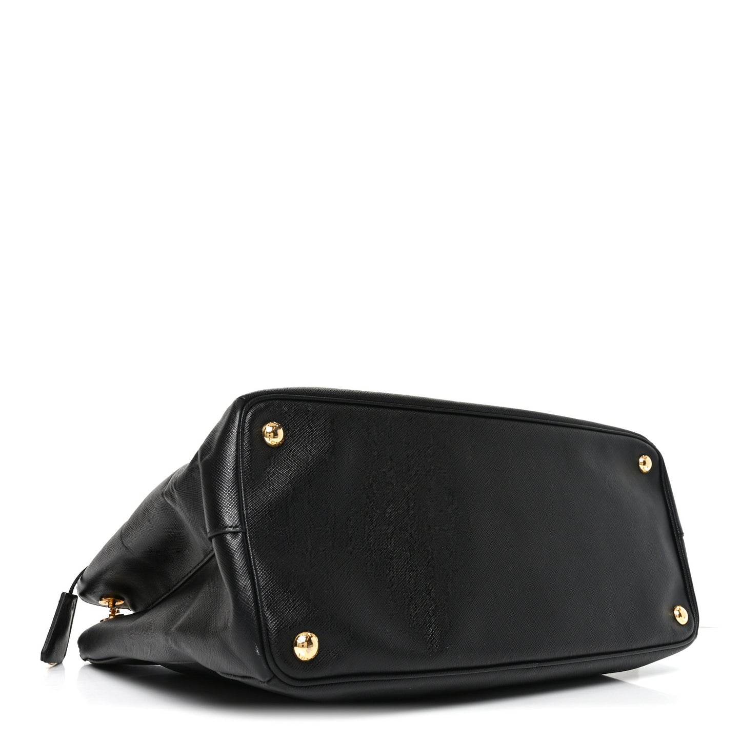 Saffiano Lux Large Galleria Double Zip Tote Black