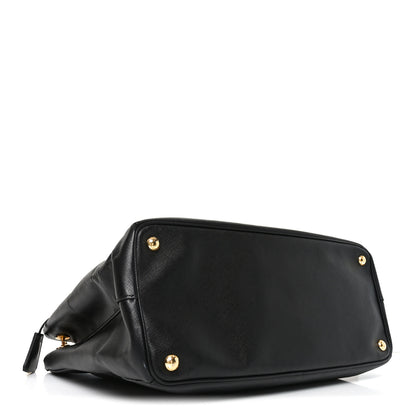 Prada Saffiano Lux Large Galleria Double Zip Tote Black 4 of 9