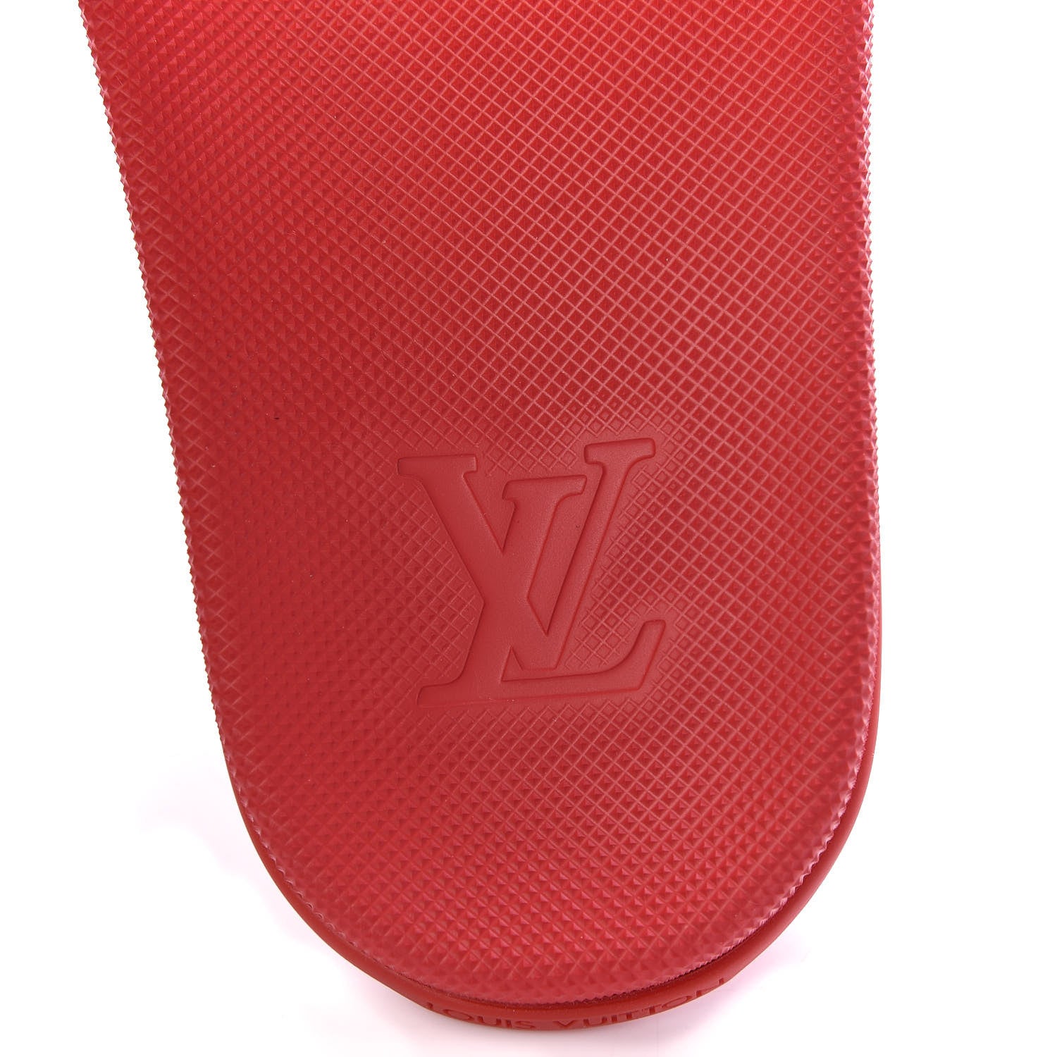 Louis Vuitton Rubber Damier Mens Waterfront Mules 6 Red 6 of 7