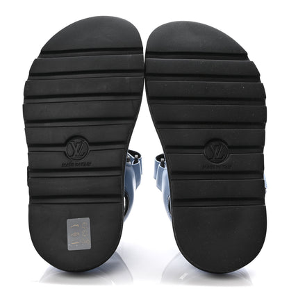 Louis Vuitton Calfskin Pool Pillow Flat Comfort Sandals 36 Blue 5 of 7