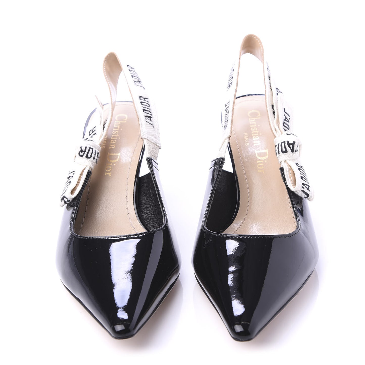Patent Ribbon J'Adior Slingback 65mm Pumps 36 Black