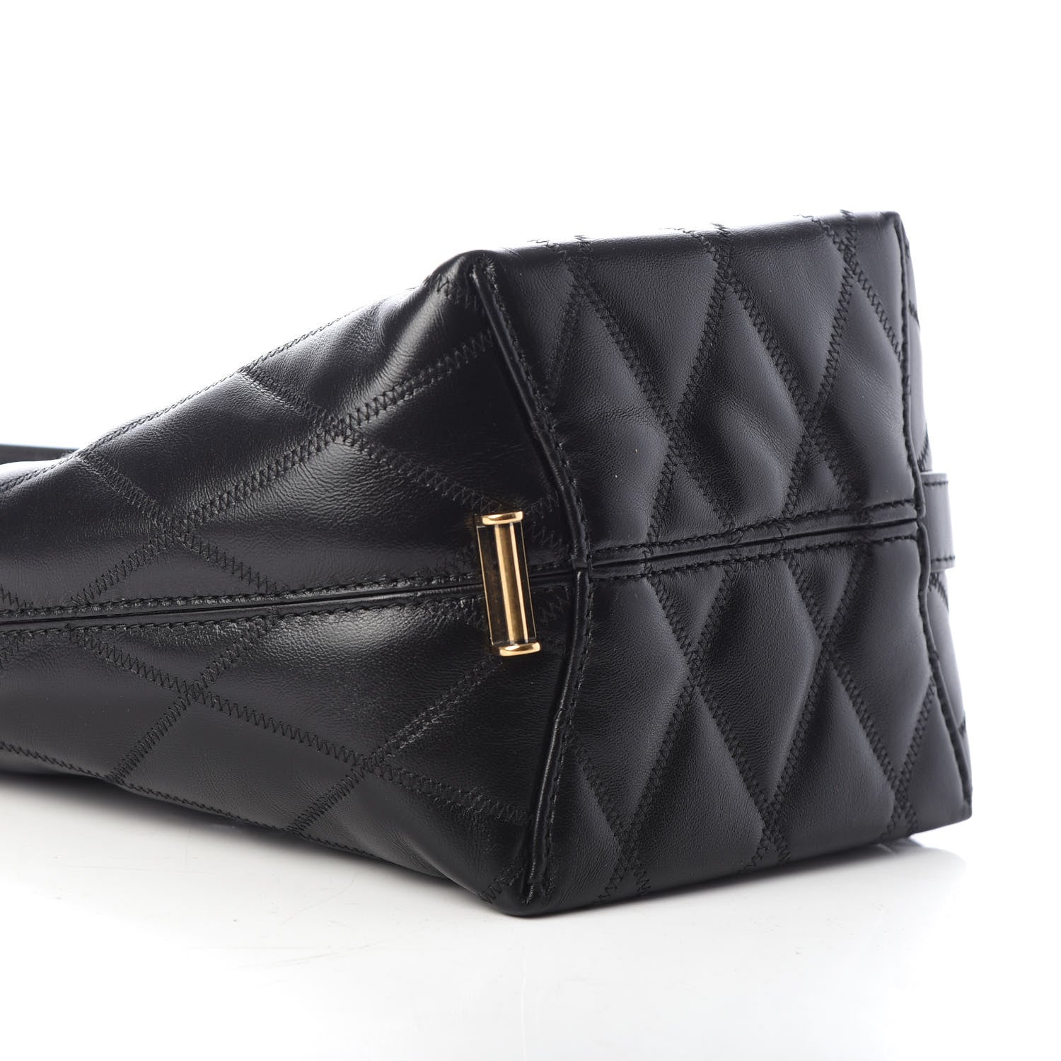 Givenchy Lambskin Quilted Mini GV Bucket Bag Black 8 of 9