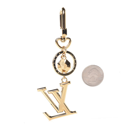 Louis Vuitton LV Facettes Bag Charm Key Holder Gold 2 of 3