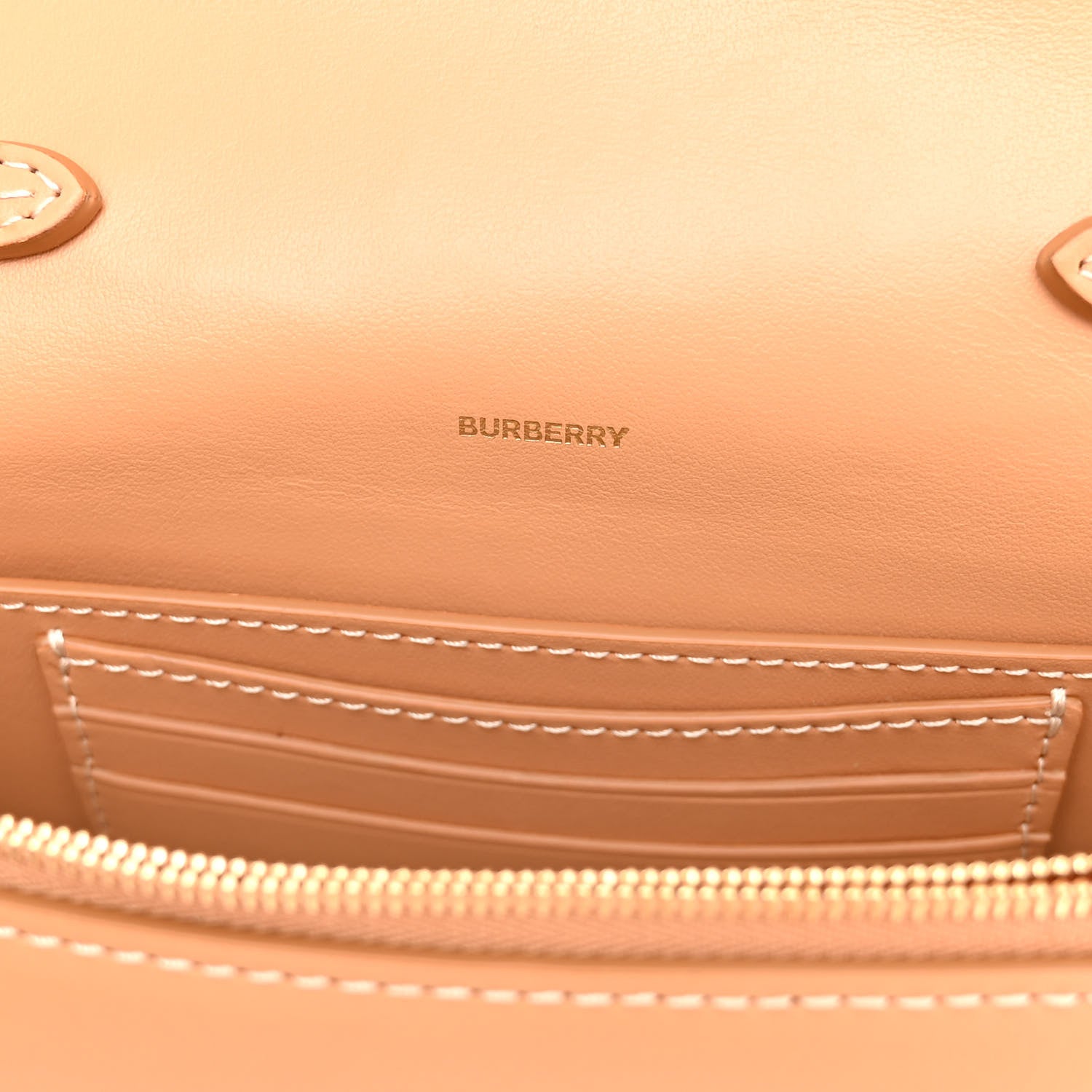 Burberry Smooth Calfskin Hackberry Crossbody Bag Warm Sand 6 of 9