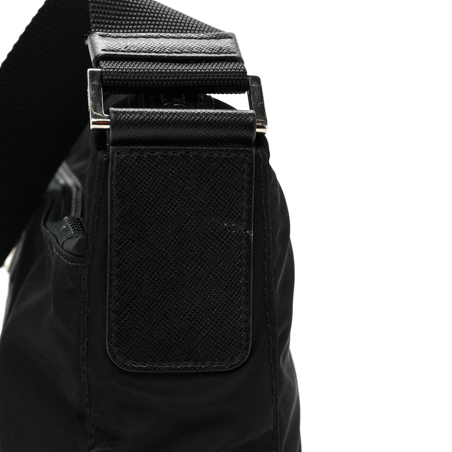 Tessuto Nylon Messenger Bag Black