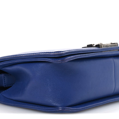 Chanel Calfskin Quilted Medium Boy Flap Blue 7 of 16
