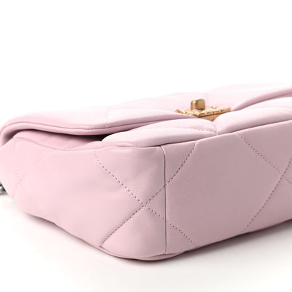 Chanel Lambskin Quilted Medium Chanel 19 Flap Light Pink 6 of 10