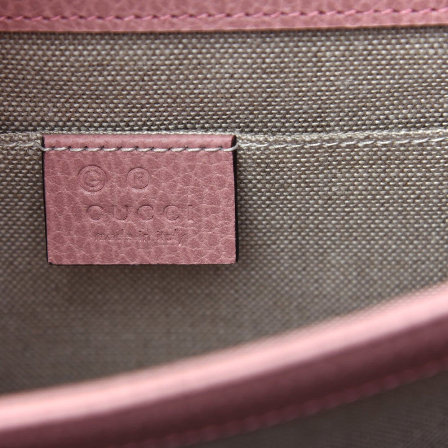Dollar Calfskin Small Interlocking G Shoulder Bag Soft Pink