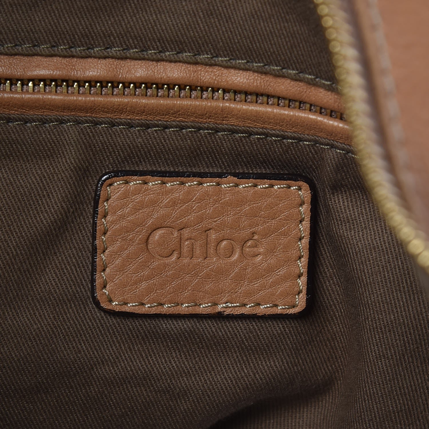 Chloe Calfskin Large Marcie Hobo Wood 6 of 18