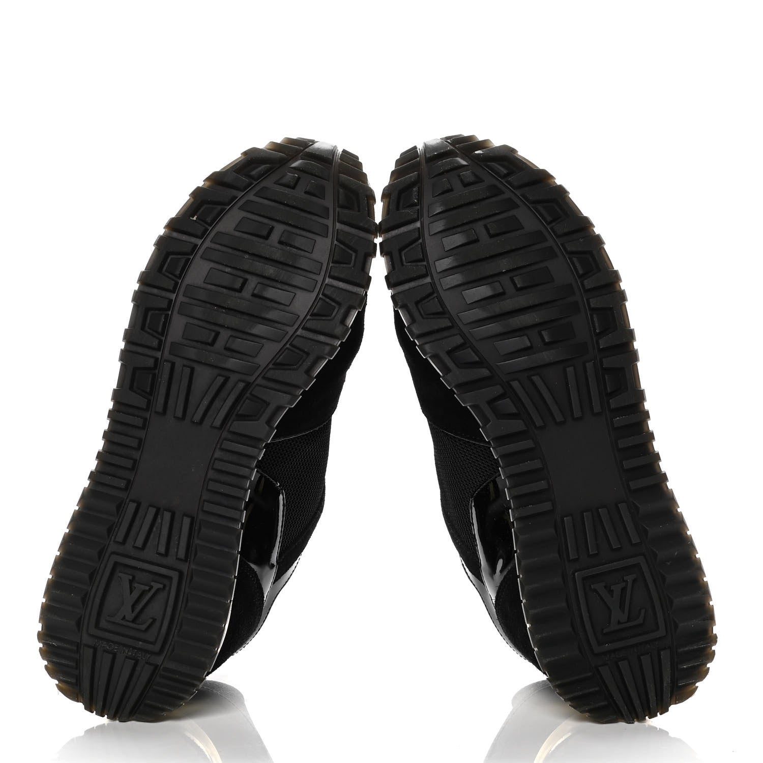 Louis Vuitton Suede Monogram Run Away Sneakers 37 Black 7 of 11