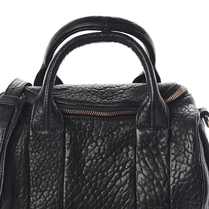 Alexander Wang Pebbled Lambskin Rockie Black Rose Gold Hardware 7 of 11