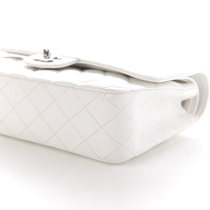 Chanel Caviar Quilted Medium Double Flap White 8 of 12