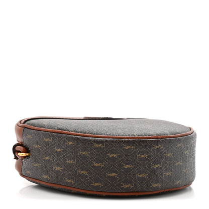 Saint Laurent Canvas Smooth Calfskin Le Monogramme Coeur Crossbody Chestnut 4 of 10