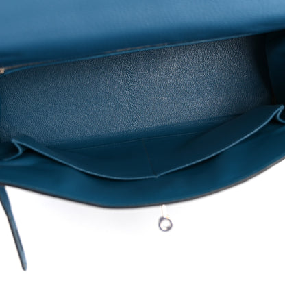 Hermes Togo Kelly Retourne 32 Bleu de Galice 8 of 29