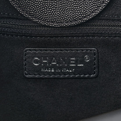Chanel Caviar Small Studded Deauville Tote Black 6 of 9