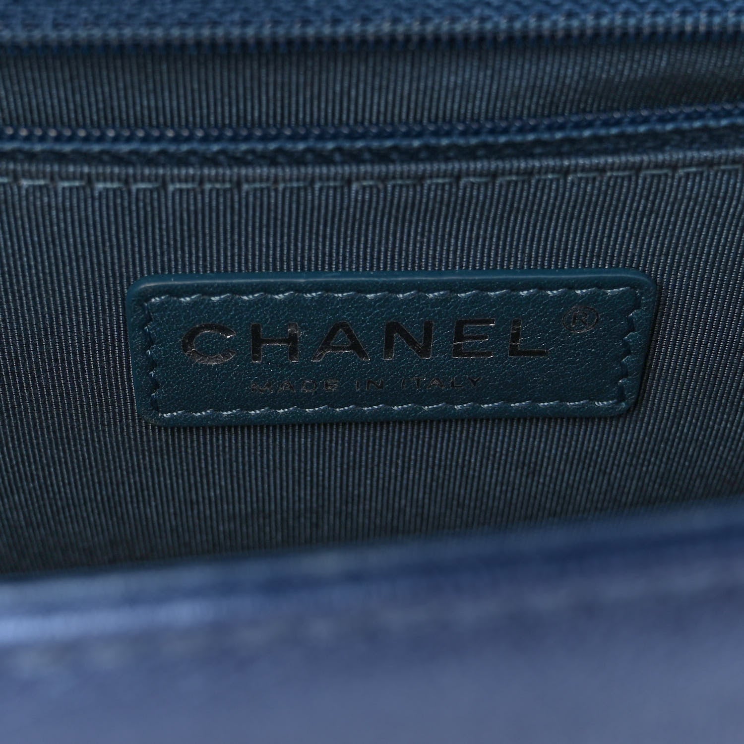 Chanel Perforated Lambskin Quilted New Medium Boy Flap Blue 6 of 12