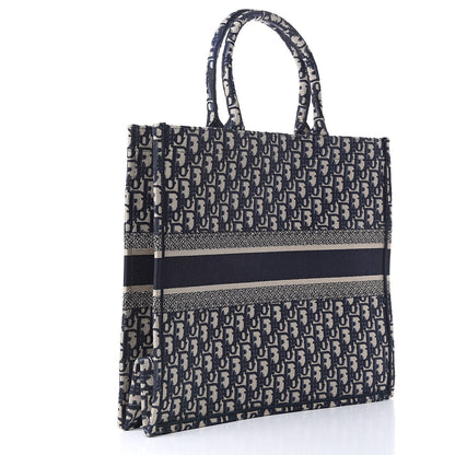 Christian Dior Oblique Book Tote Blue Multicolor 3 of 10