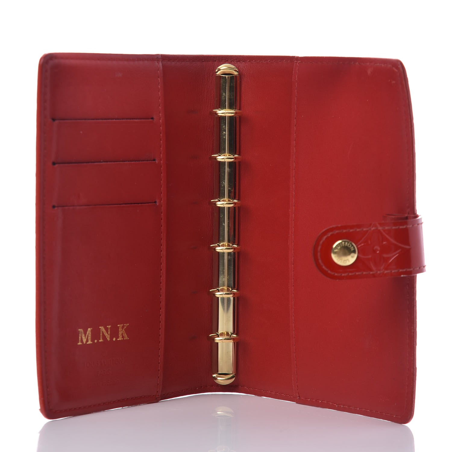 Louis Vuitton Vernis Small Ring Agenda Cover Red 5 of 10