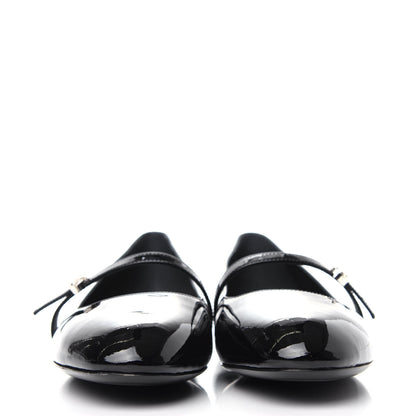 Louis Vuitton Patent Uniformes Ballet Flats 37.5 Black 2 of 10