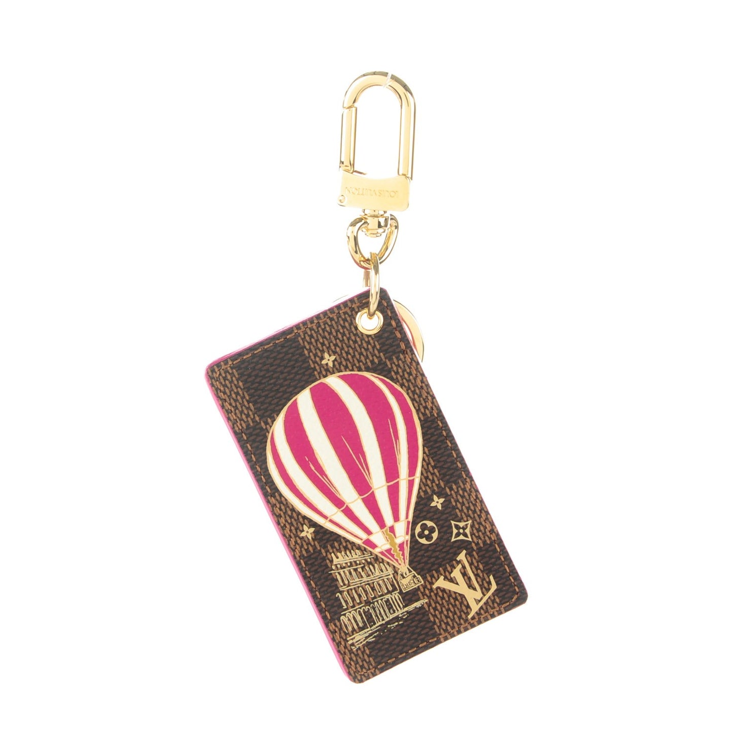 Damier Ebene Illustre Air Balloon Bag Charm Grenade