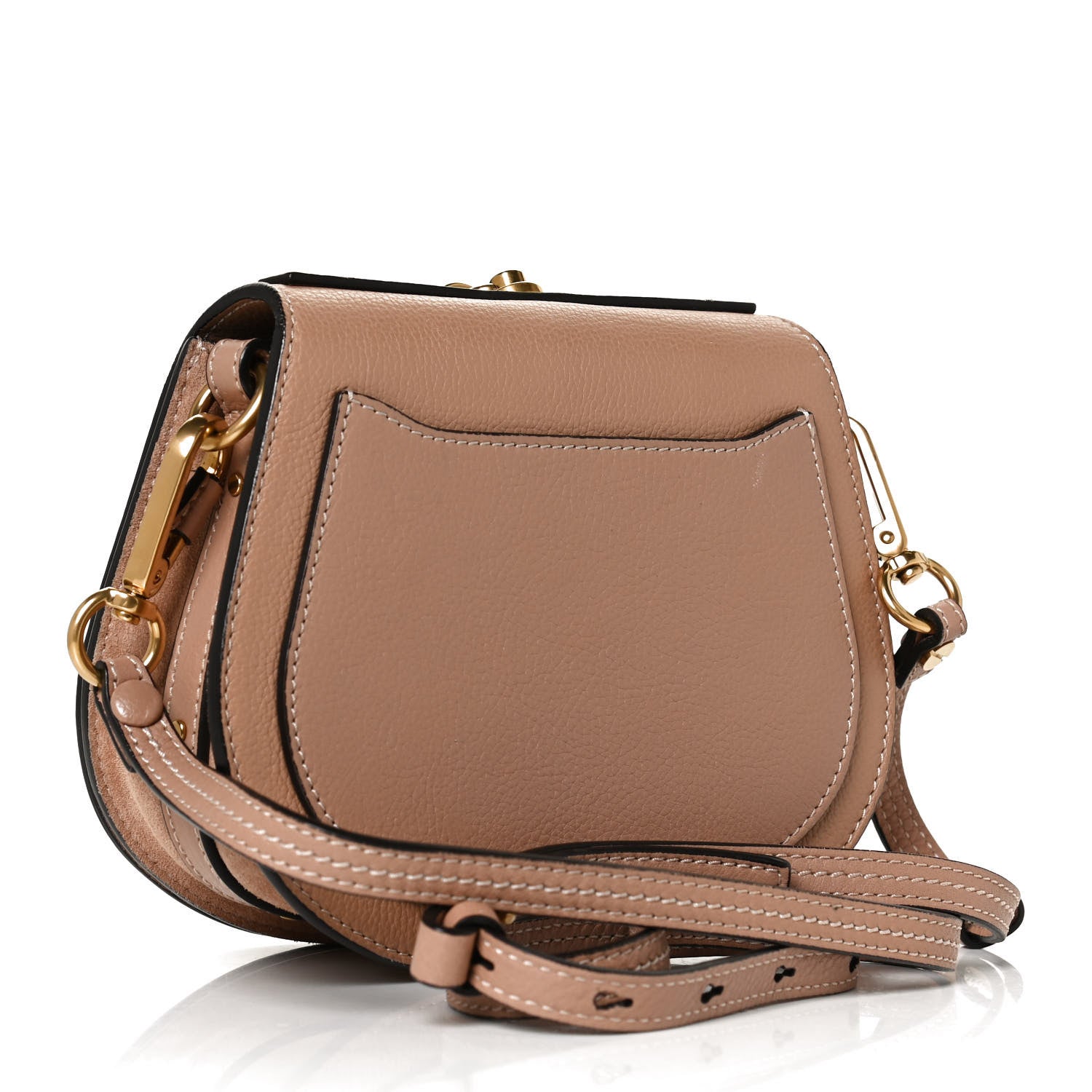 Chloe Calfskin Suede Small Nile Bracelet Bag Biscotti Beige 3 of 14
