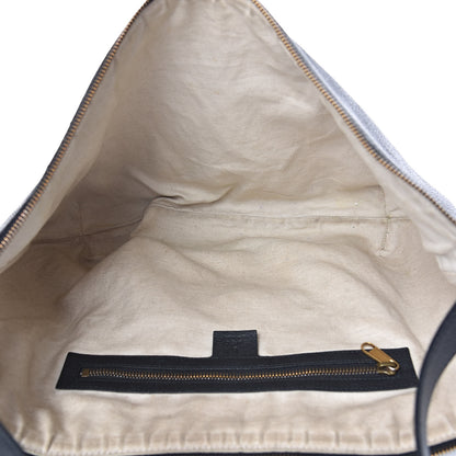 Gucci Grained Calfskin Logo Half Moon Hobo Black 5 of 13