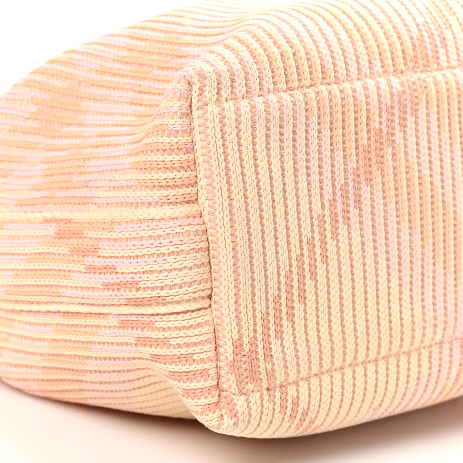 Burberry Canvas Knitted Check Mini Peg Duffle Bag Sherbert 9 of 10