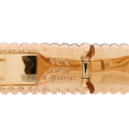 Van Cleef & Arpels 18K Rose Gold Perlee Signature Bangle Bracelet S 4 of 4