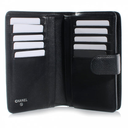 Chanel Caviar CC French Wallet Black 6 of 10
