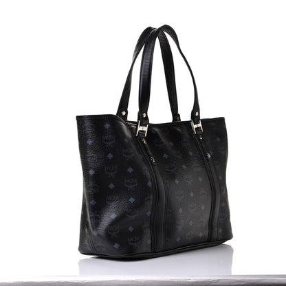 MCM Visetos Shopping Tote Black 2 of 6