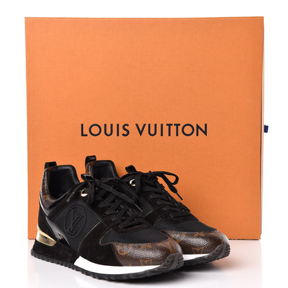 Louis Vuitton Suede Monogram Run Away Sneakers 39.5 Black 10 of 10