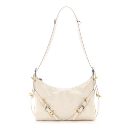 Givenchy Tumbled Calfskin Mini Voyou Boyfriend Party Bag White 1 of 10