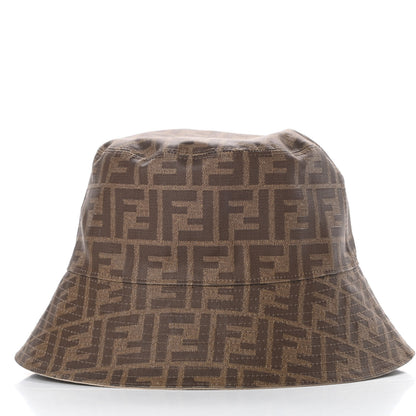 Fendi Technical Fabric FF Reversible Bucket Hat M Tobacco Beige 3 of 6