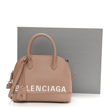 Balenciaga Grained Calfskin S Ville Top Handle Bag Beige Tapioca 23 of 23