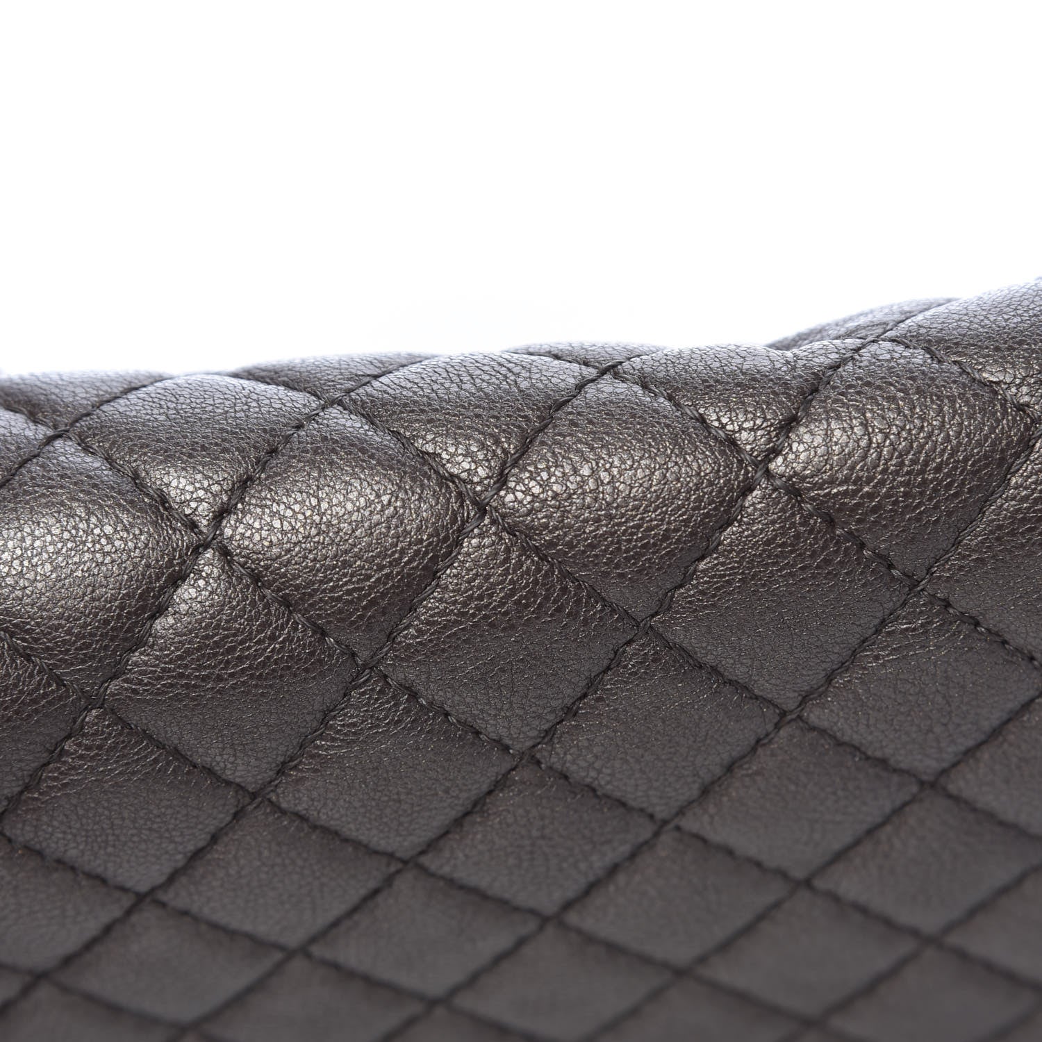 Chanel Metallic Calfskin Quilted Medium Boy Flap Dark Silver 12 of 19