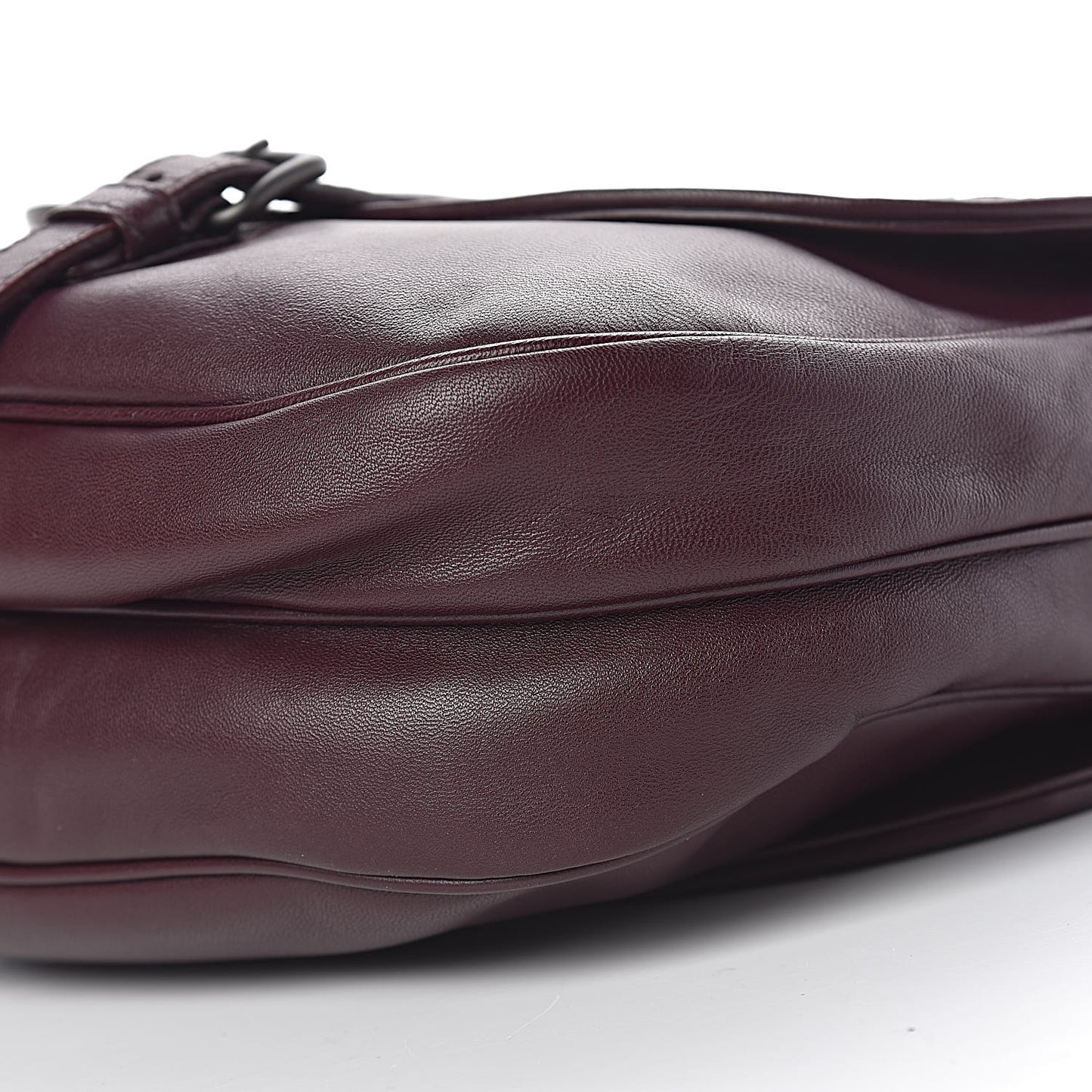 Nappa Intrecciato Double Sided Crossbody Bag Aubergine