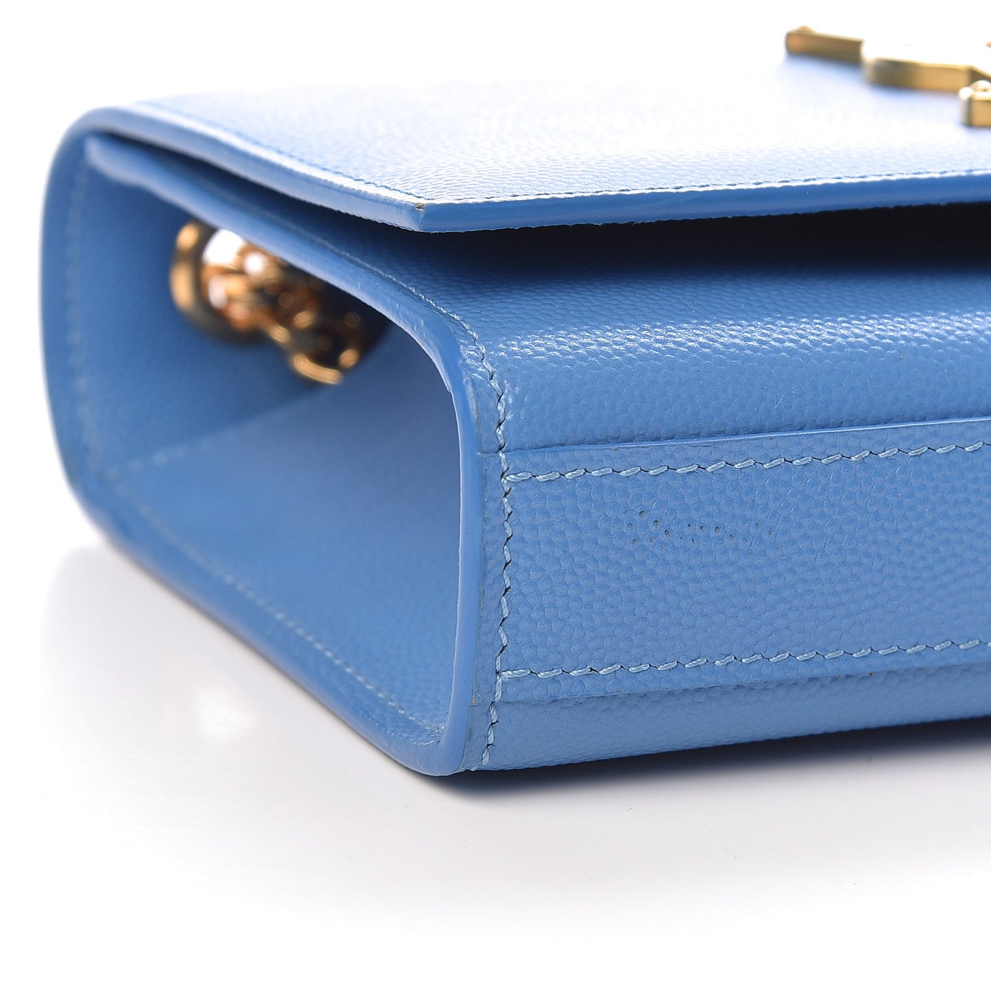Grain De Poudre Small Classic Monogram Kate Satchel Blue Clair