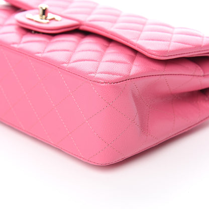 Chanel Caviar Quilted Medium Double Flap Pink 8 of 9